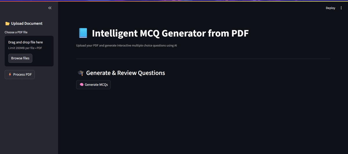 RAG-based MCQ Generator